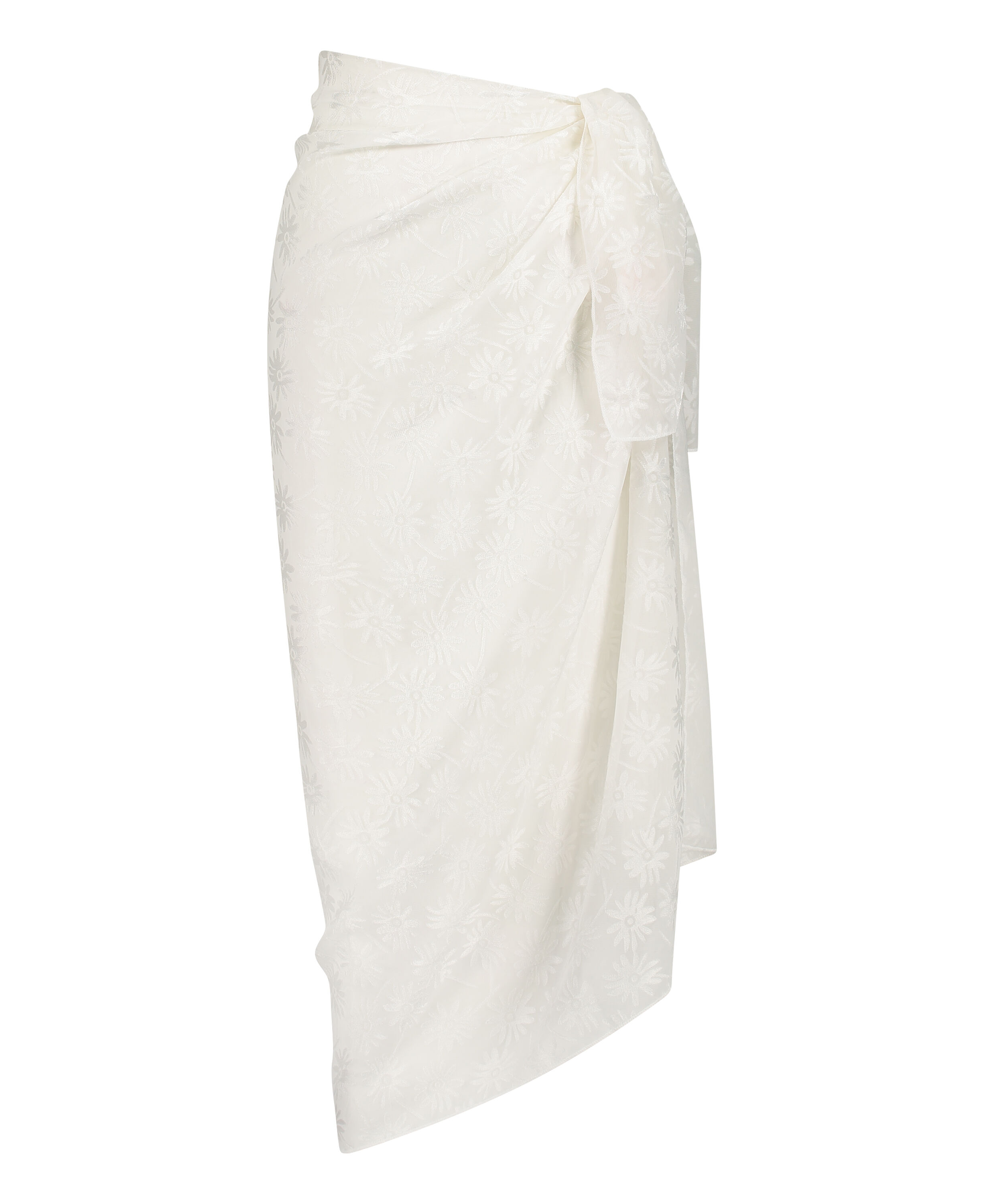 Libby pareo med struktur, Vit