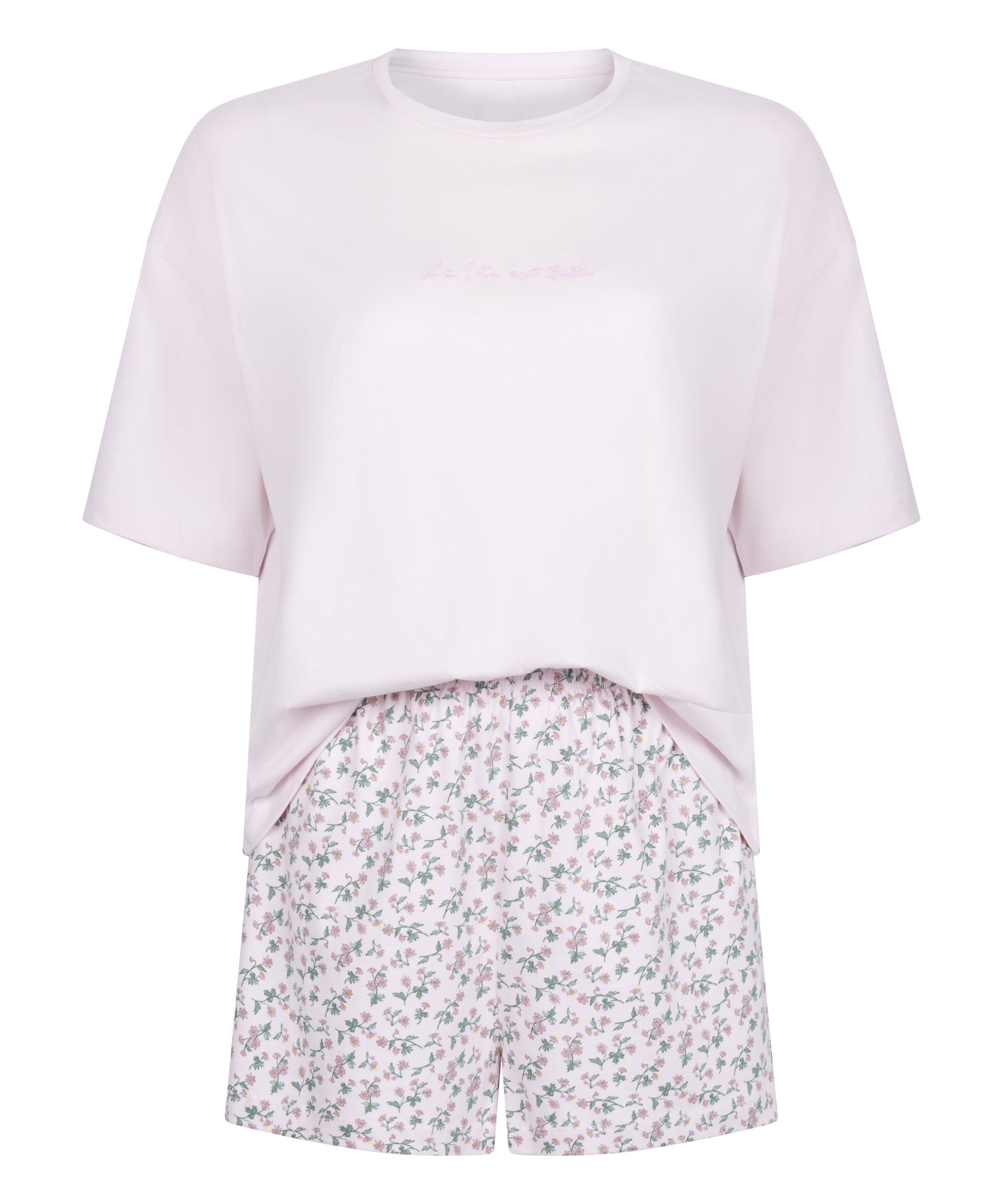 Pyjama Set Cotton Jersey Short, Lila, main