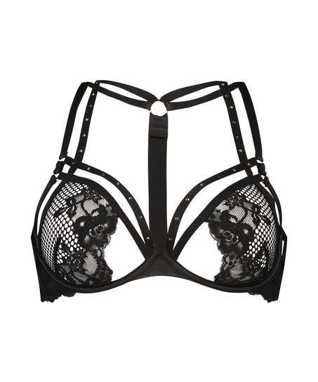 Icke-formpressad bygel-bh Monroe, Svart