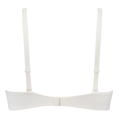 Icke-formpressad bygel-bh Satin Fleece, Vit