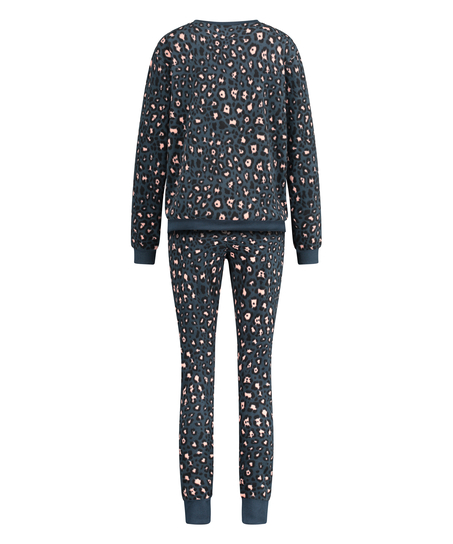 Pyjamaset med v&auml;ska, bl&aring;