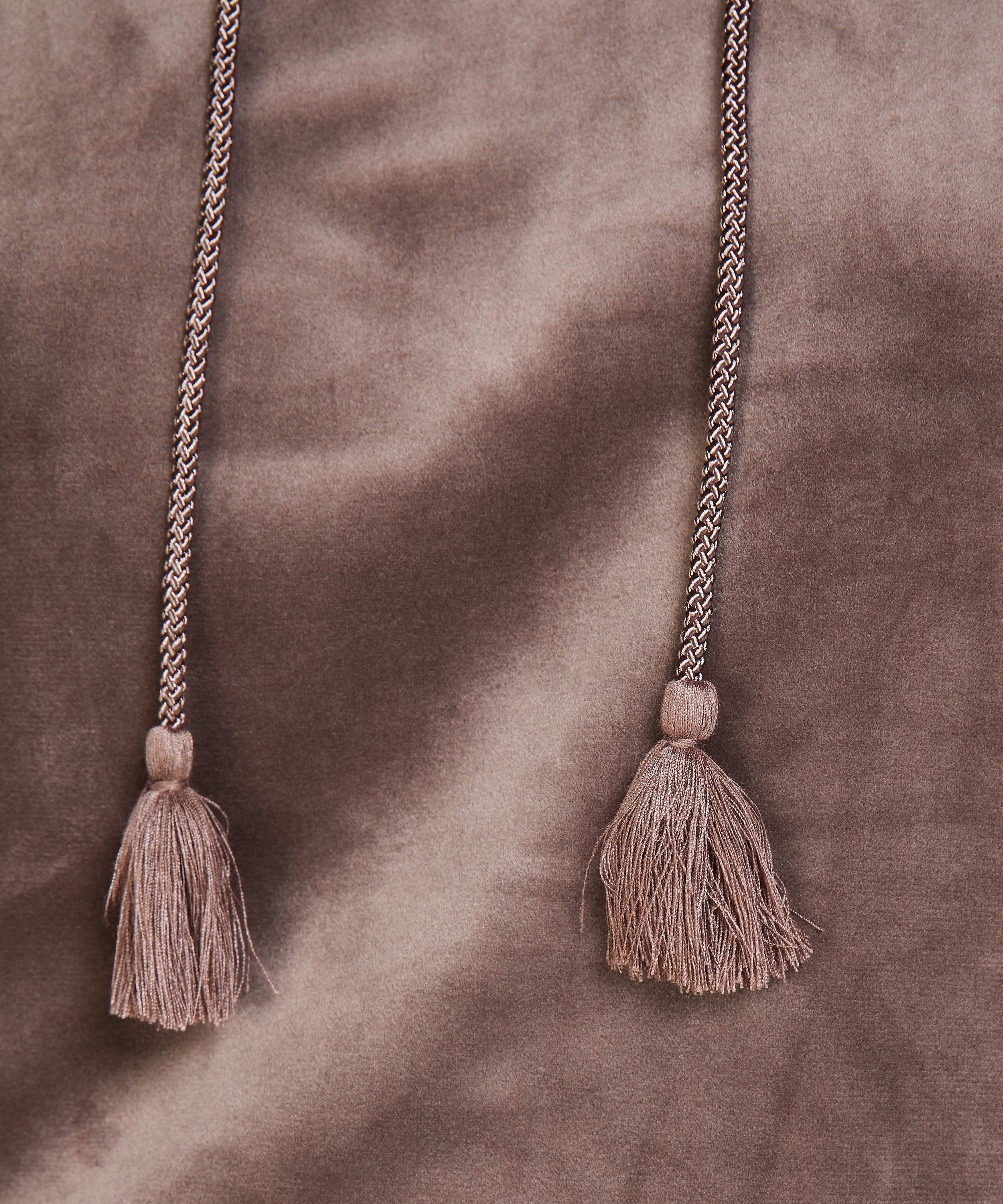 Hoodie velour, Brun, main