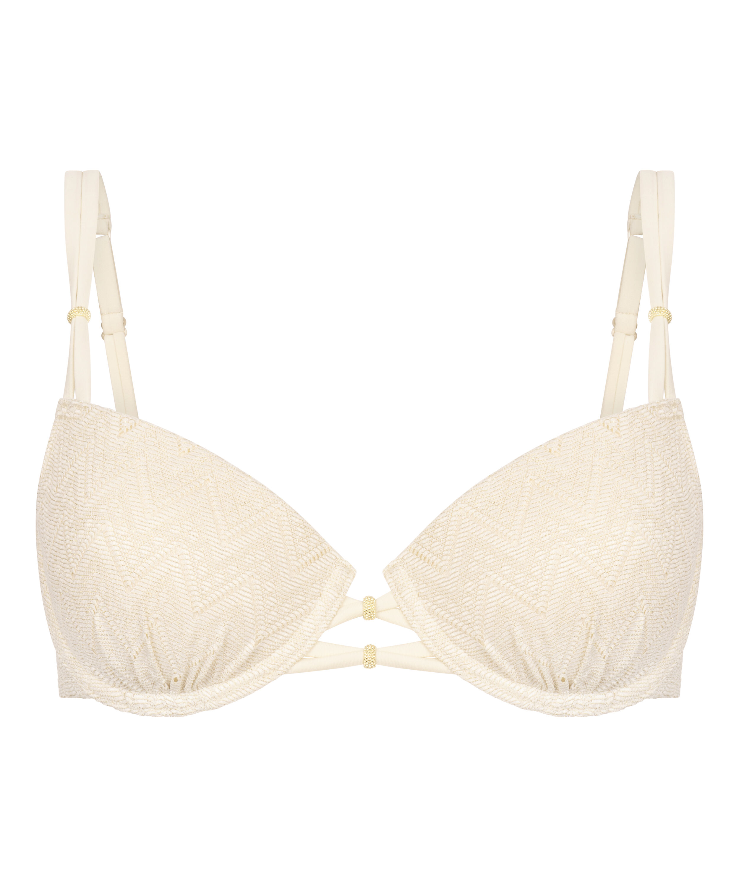 Crochet Bikini Top, Vit