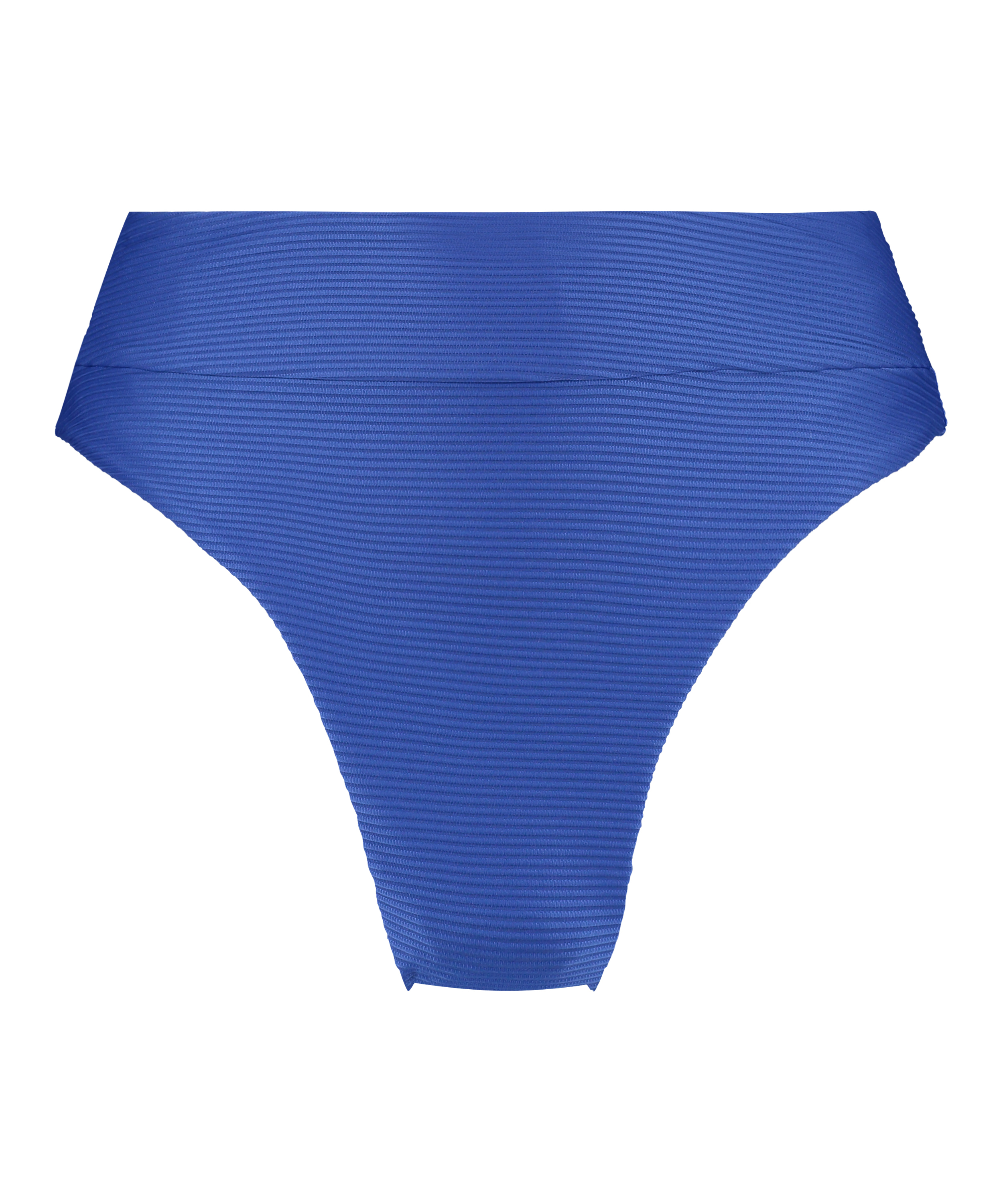 Bikiniunderdel med högt skurna ben Rib Lagoon, blå, main
