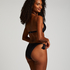 Triangel-bikiniöverdel Luxe, Svart