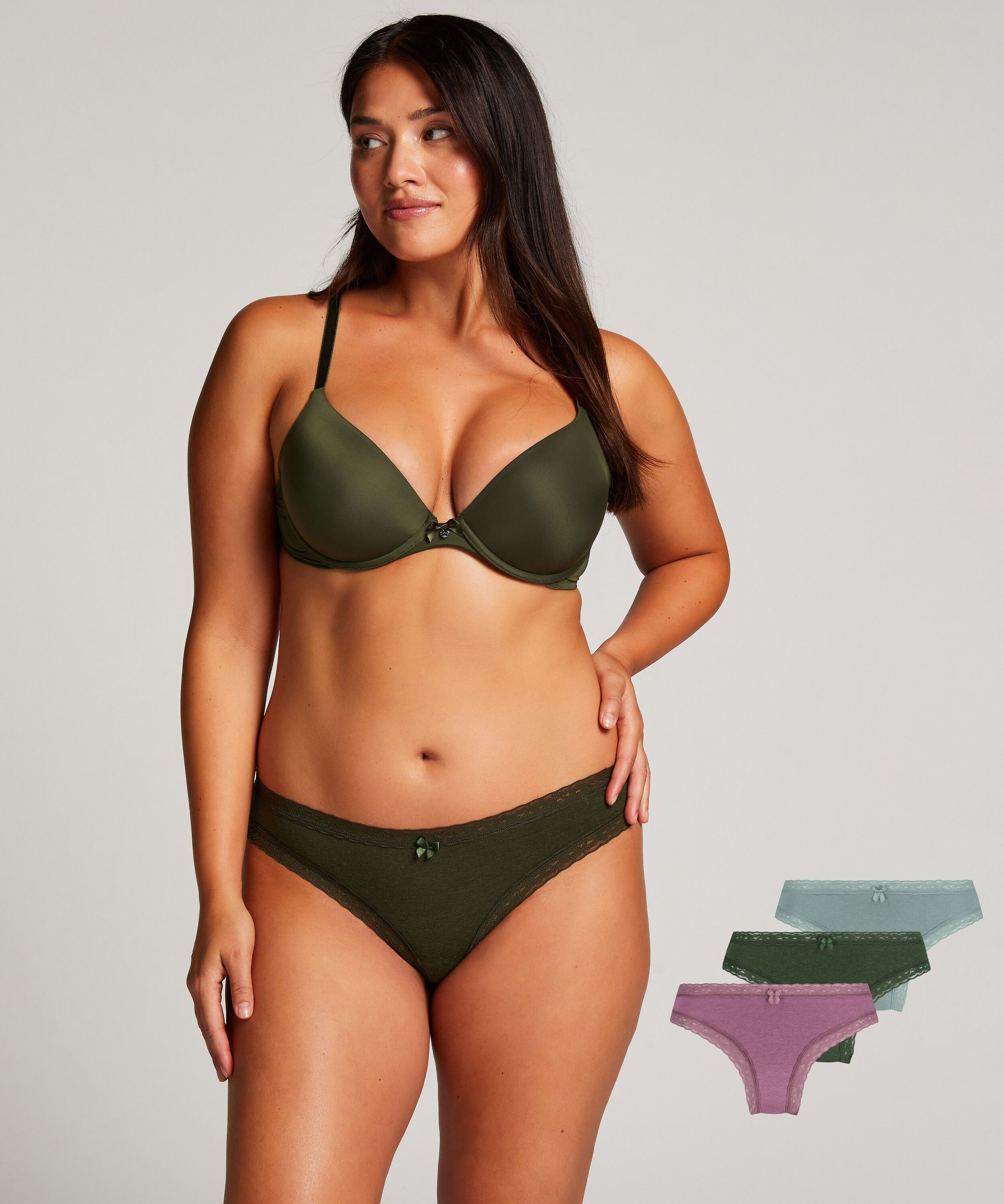 Klassiska brazilian-trosor 3-pack, Gr&ouml;n