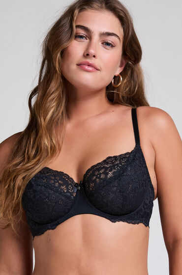 Hunkemöller Icke formpressad bygel-bh Marine Svart