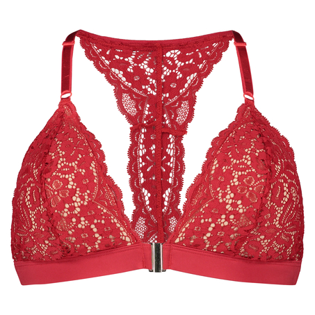 Vadderad triangel-bralette Rose, R&ouml;d