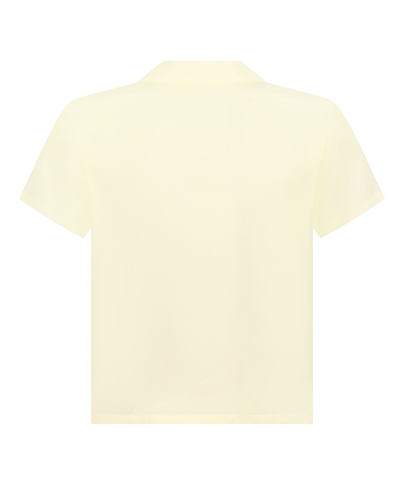 Kortärmad jacka i Satin, Gul