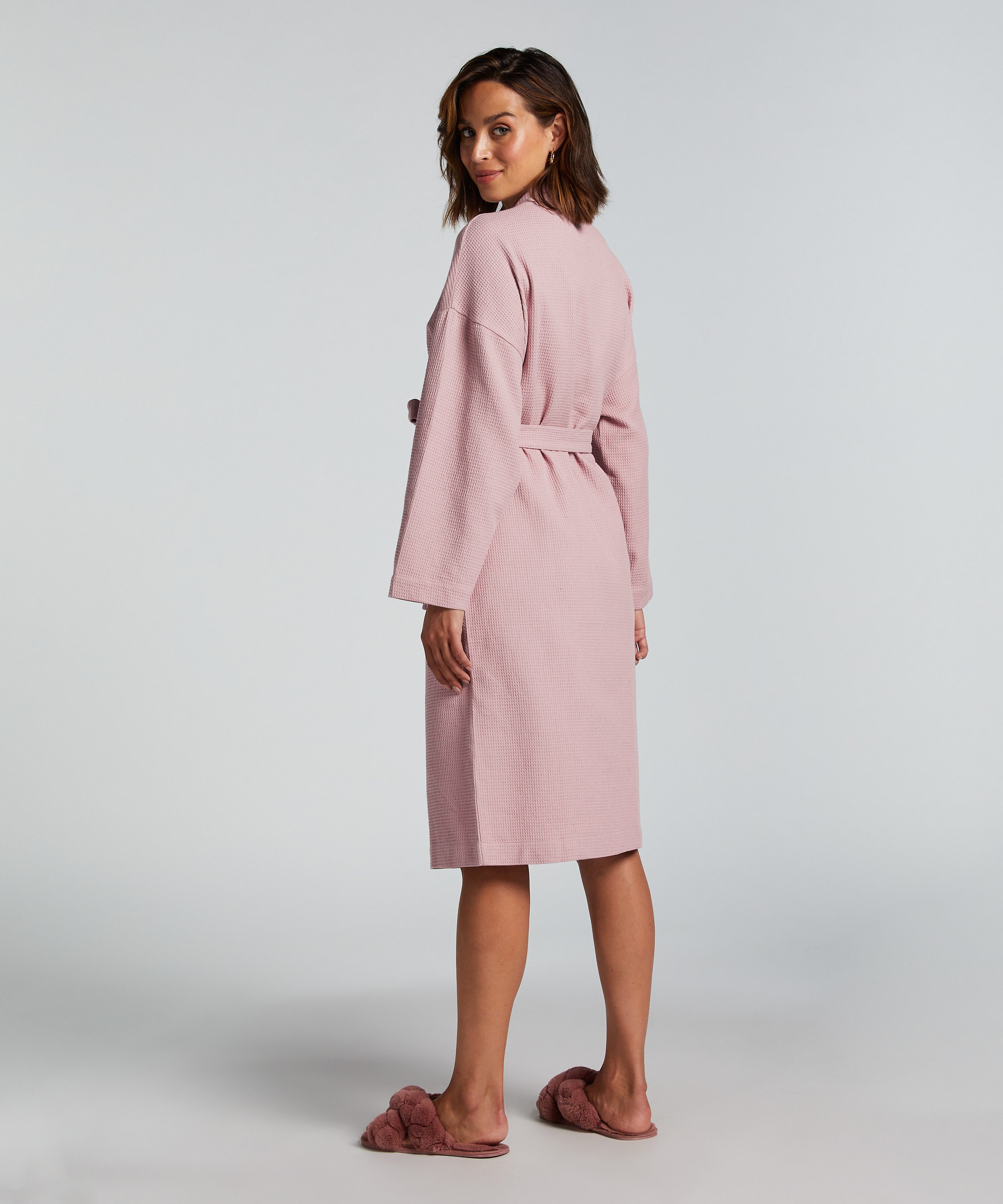 Morgonrock Waffle, Lila, main