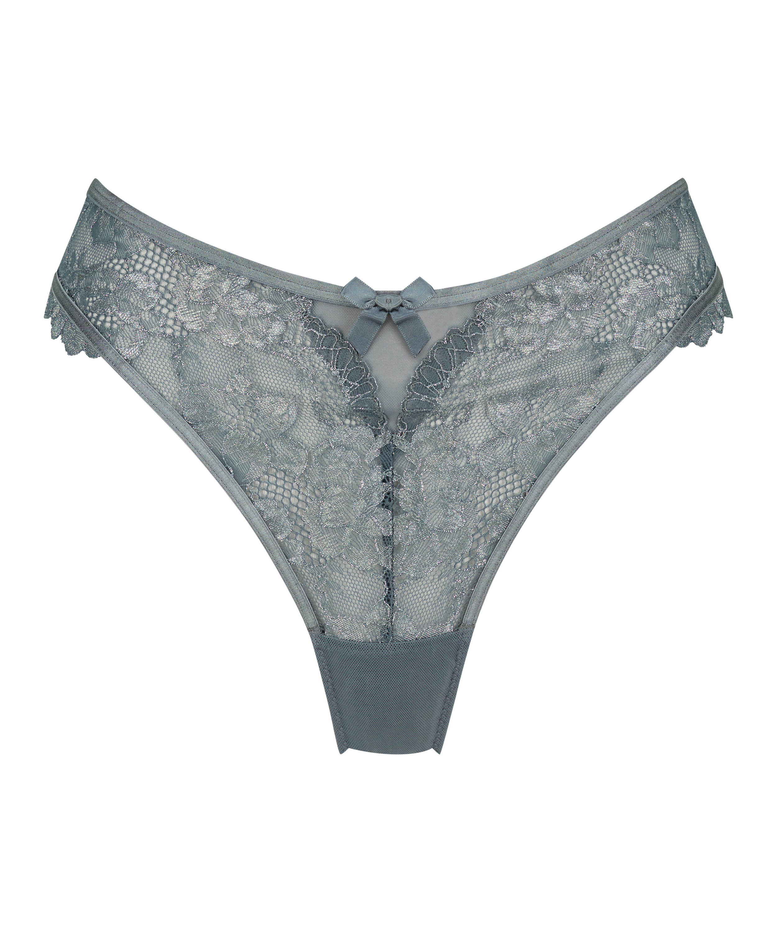 Meghan högt skuren brazilian-trosa, blå, main