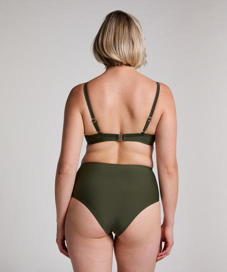 Högmidjade Cheeky Shaping Bikini Bottoms Luna, grön