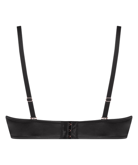 Formpressad axelbandslös bygel-bh Chalice, Svart