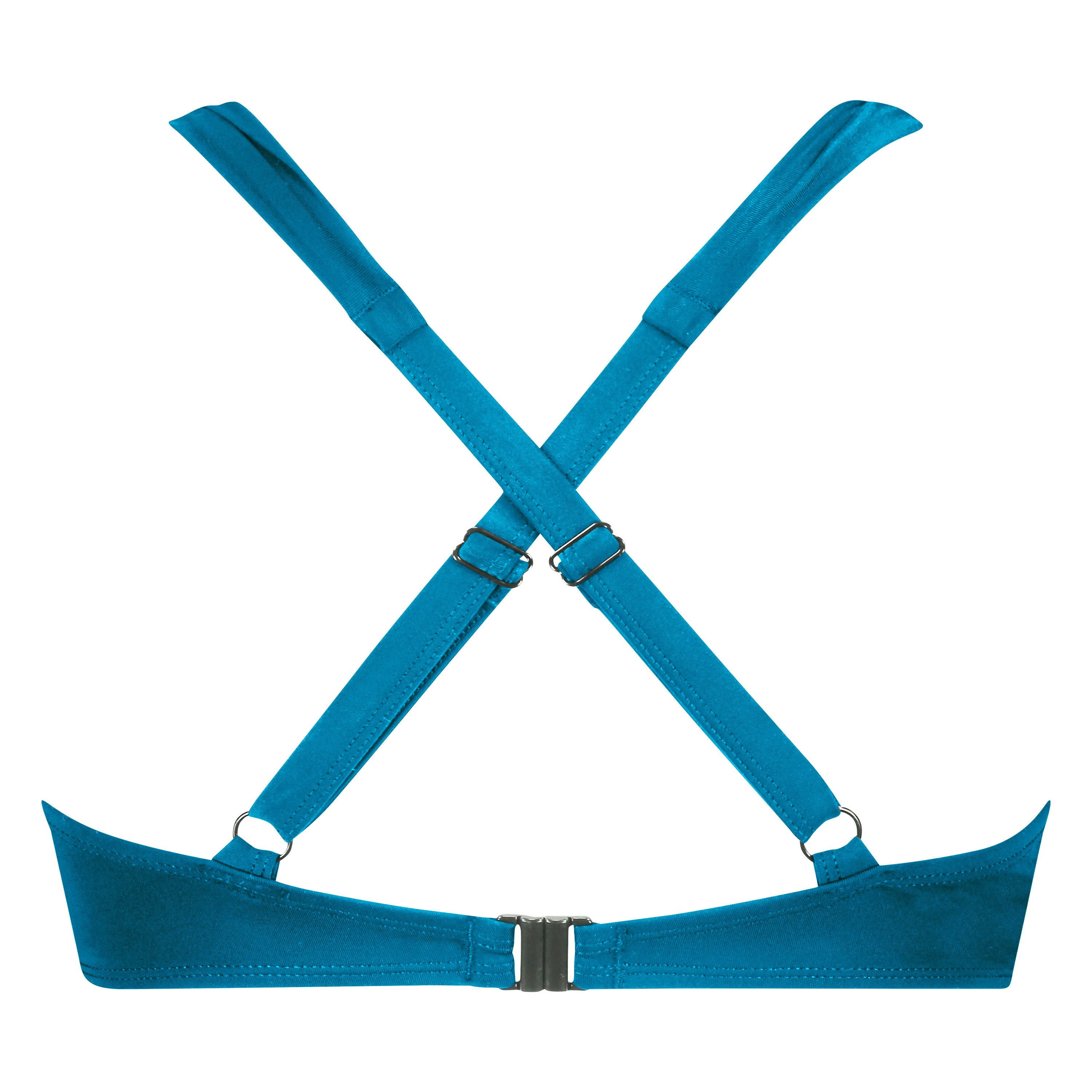 Formpressad bygelbikini-överdel Sunset Dreams Storlek E +, Blå, main