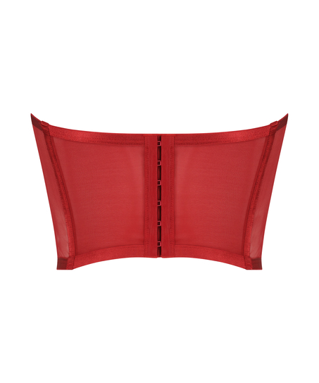 Violet bustier utan kupor, Röd