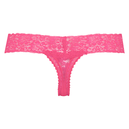 Extra l&aring;g stringtrosa V-shape, Rosa
