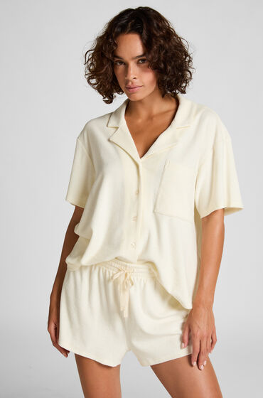 Hunkemöller Shorts i frottétextur Vit