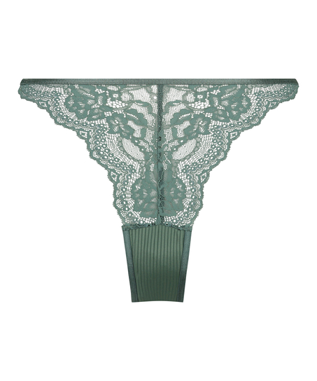 Högt skuren brazilian-trosa Kaiden, Grön