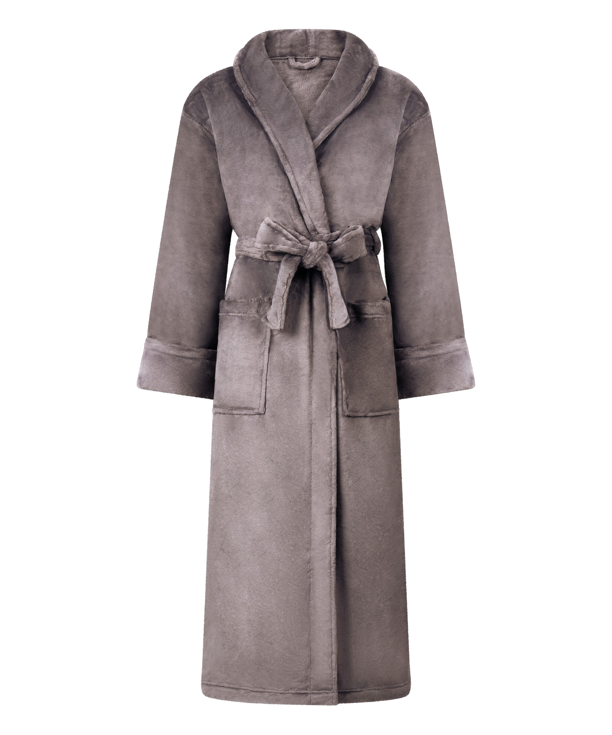 Mjuk badrock i fleece, Gr&aring;