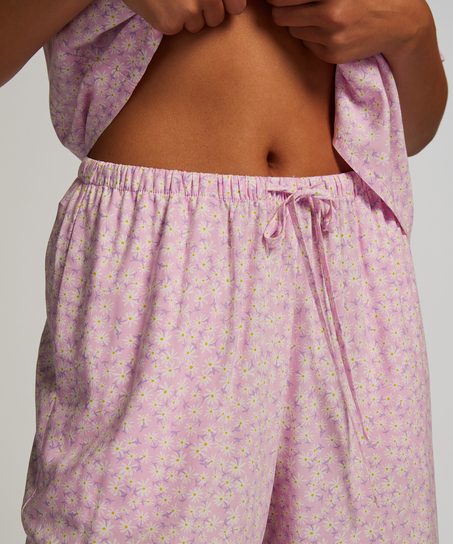 Stickade pyjamasbyxor Springbreakers, Rosa