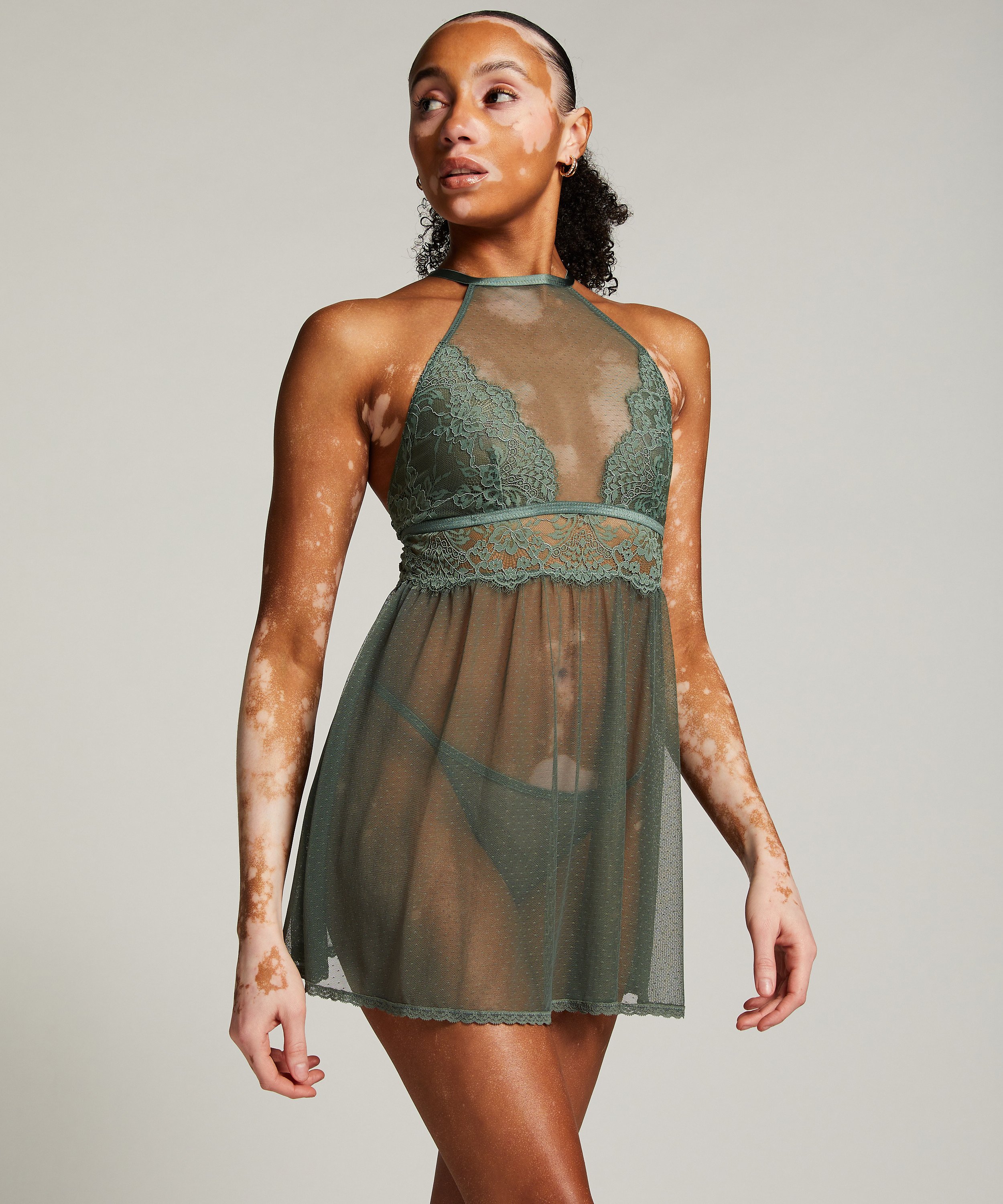 Babydoll Lace, Grön, main