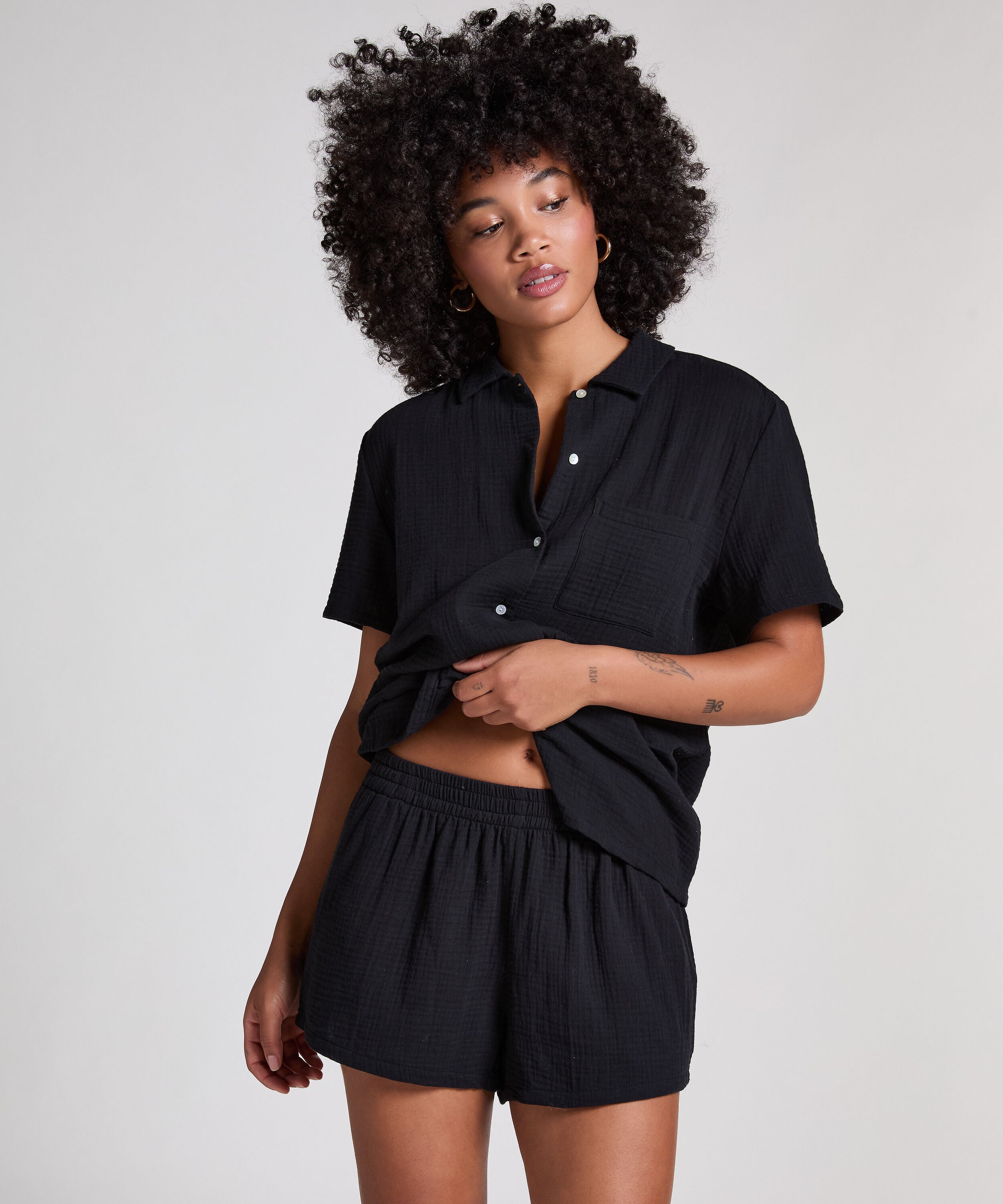 Muslin-shorts, Svart