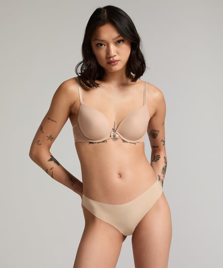 Brazilian-trosa Invisible i Micro, Beige