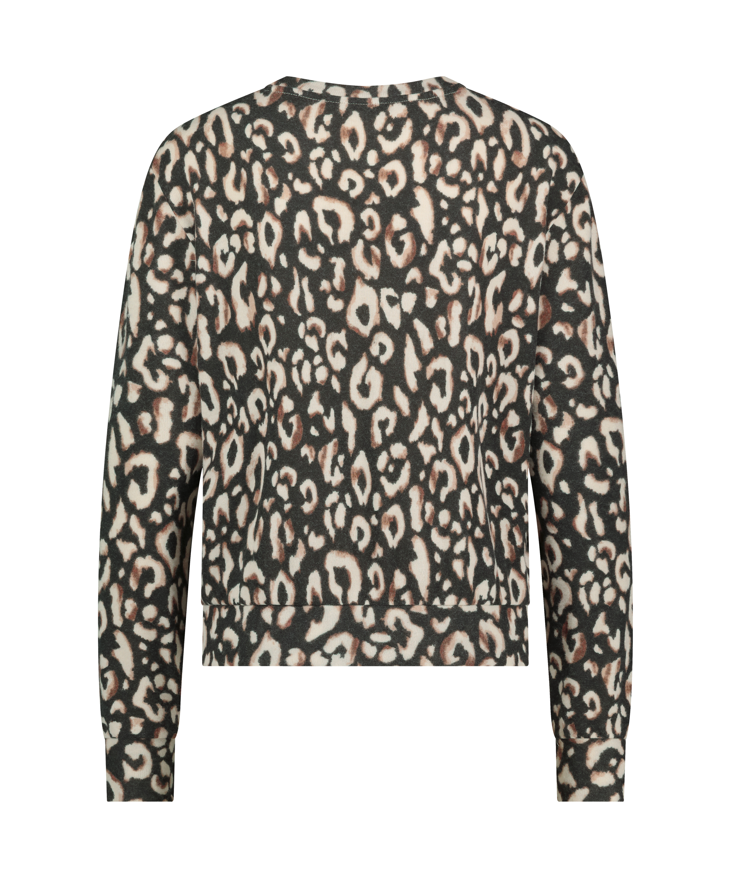 L&aring;ng&auml;rmad pyjamastopp Jersey, Svart, main