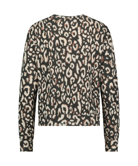 L&aring;ng&auml;rmad pyjamastopp Jersey, Svart