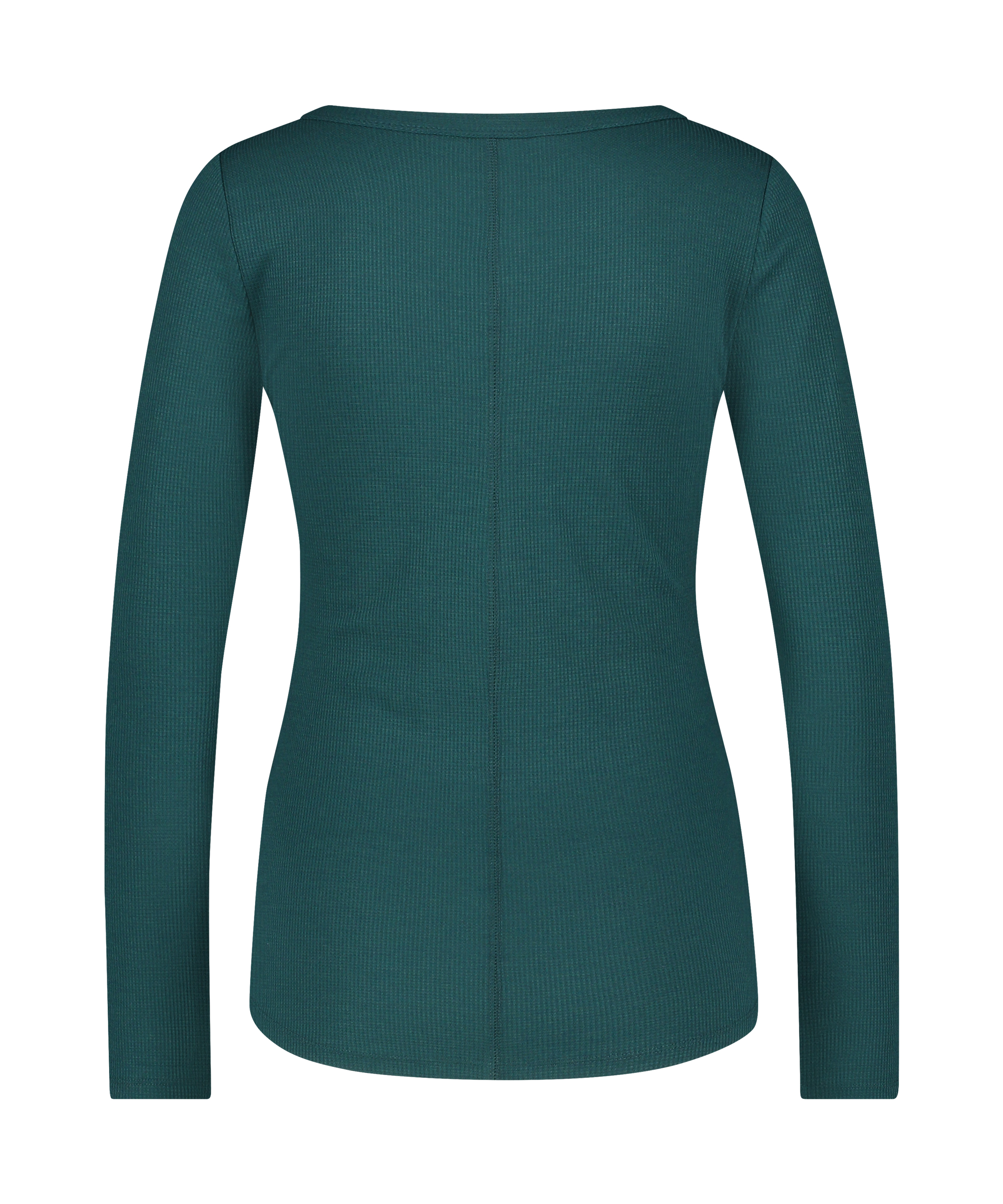 Pyjamastopp med långa ärmar, Blå, main