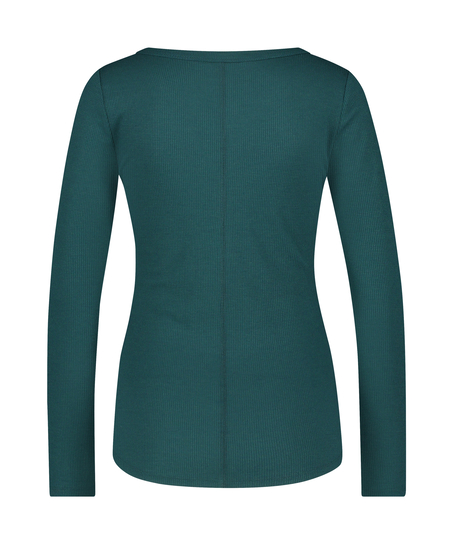 Pyjamastopp med långa ärmar, Blå