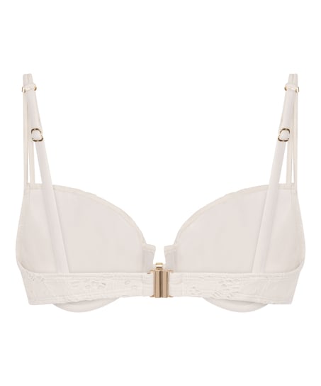 Crochet Bikini Top, Vit