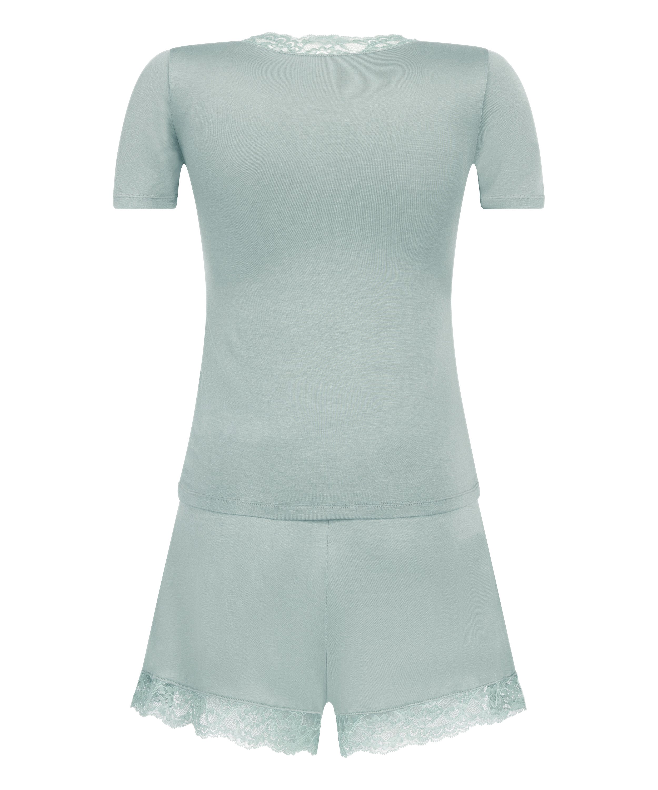 Pyjamasset i jersey, Grön, main