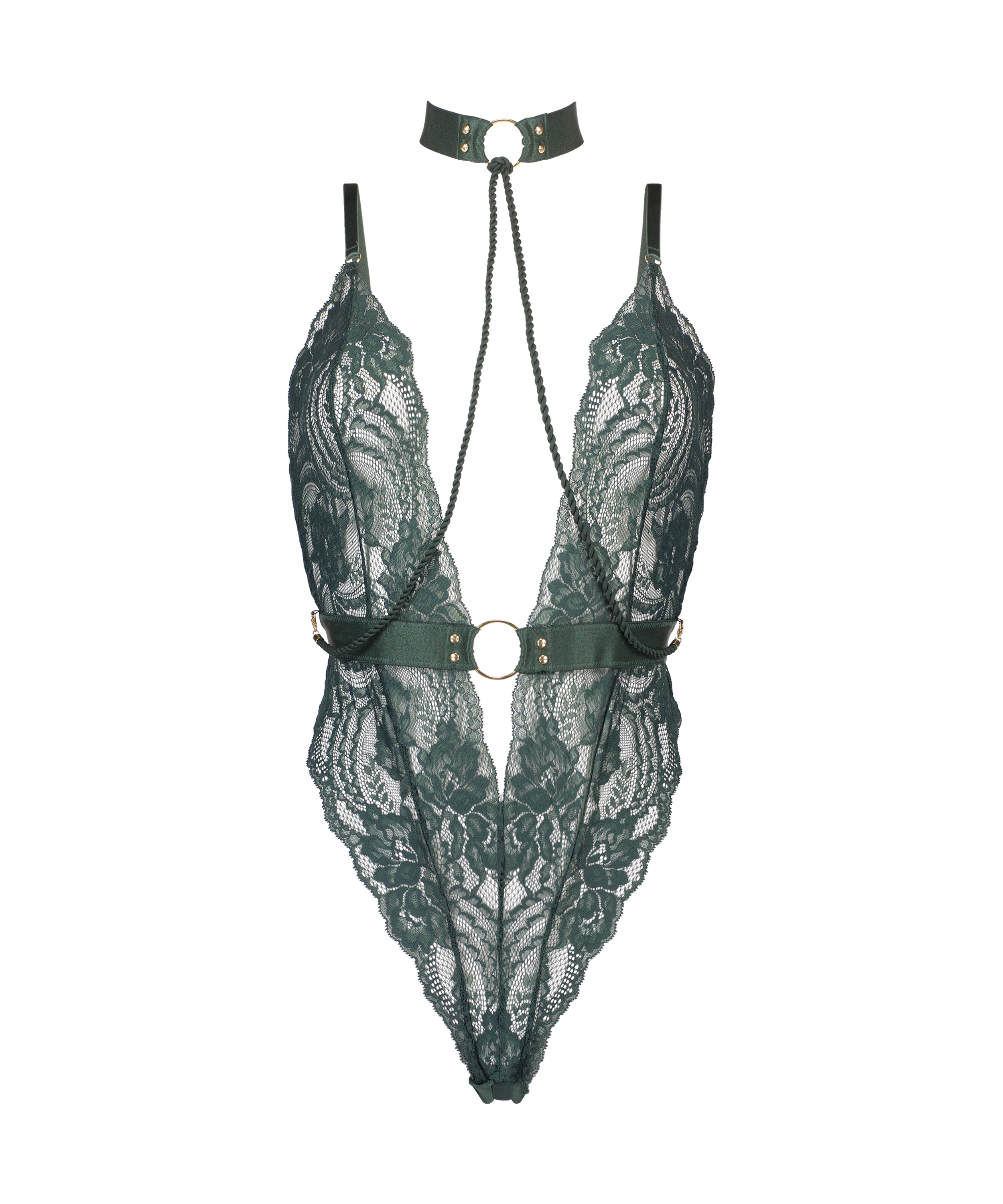 Private Brandy body öppet gren, Grön, main