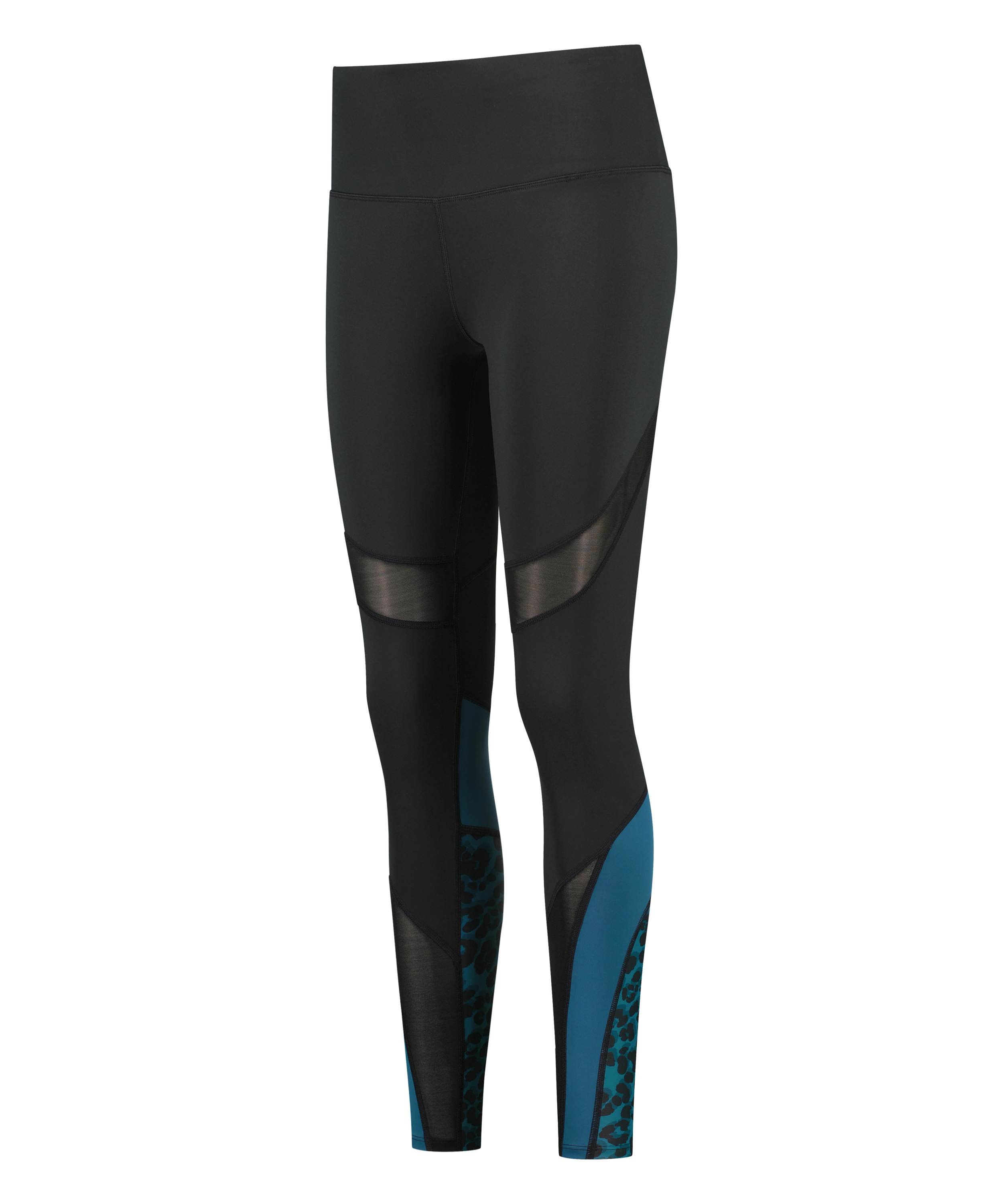 HKMX träningsleggings med hög midja Slash, Blå, main