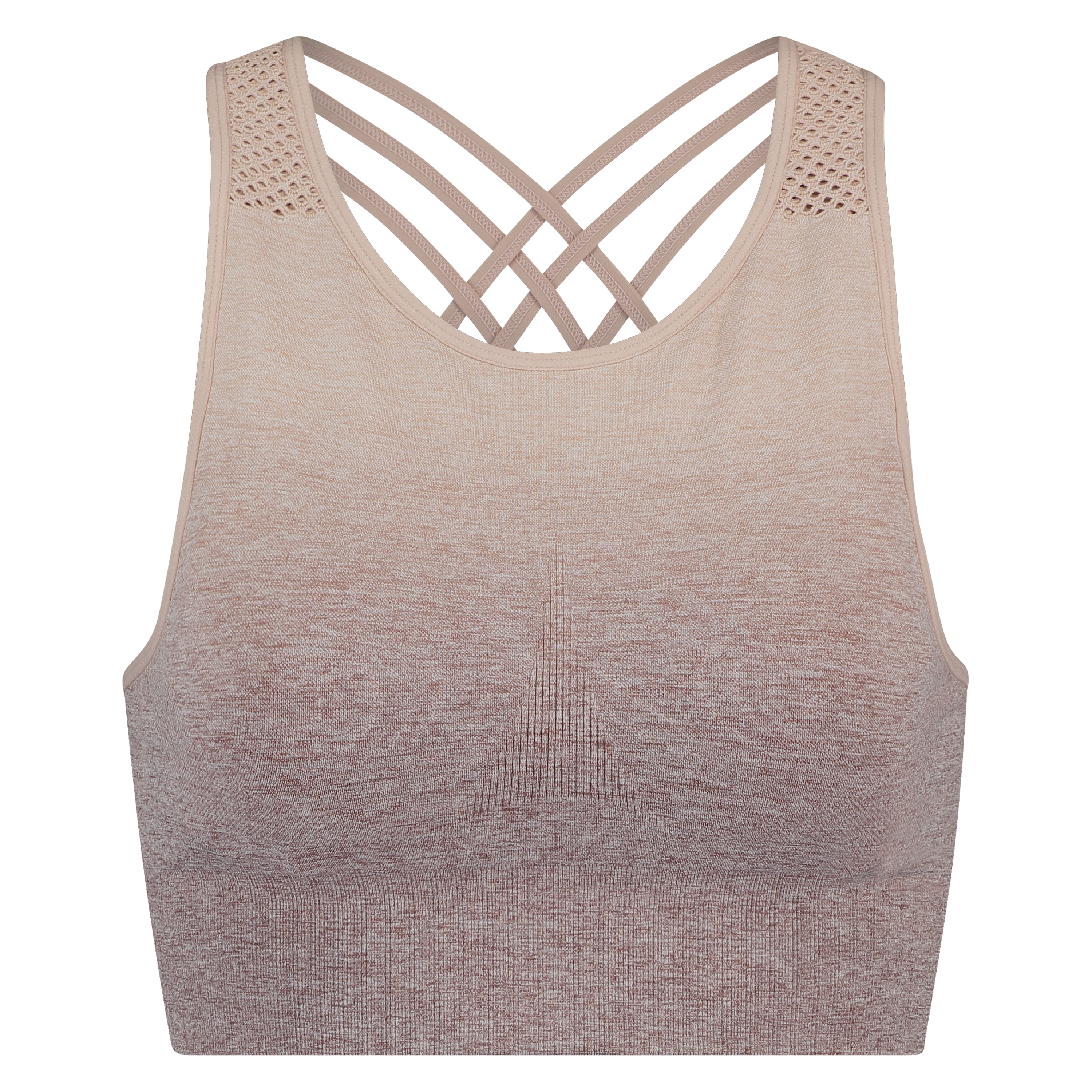 HKMX sport-bh med h&ouml;g hals, niv&aring; 2, ombre, Rosa, main