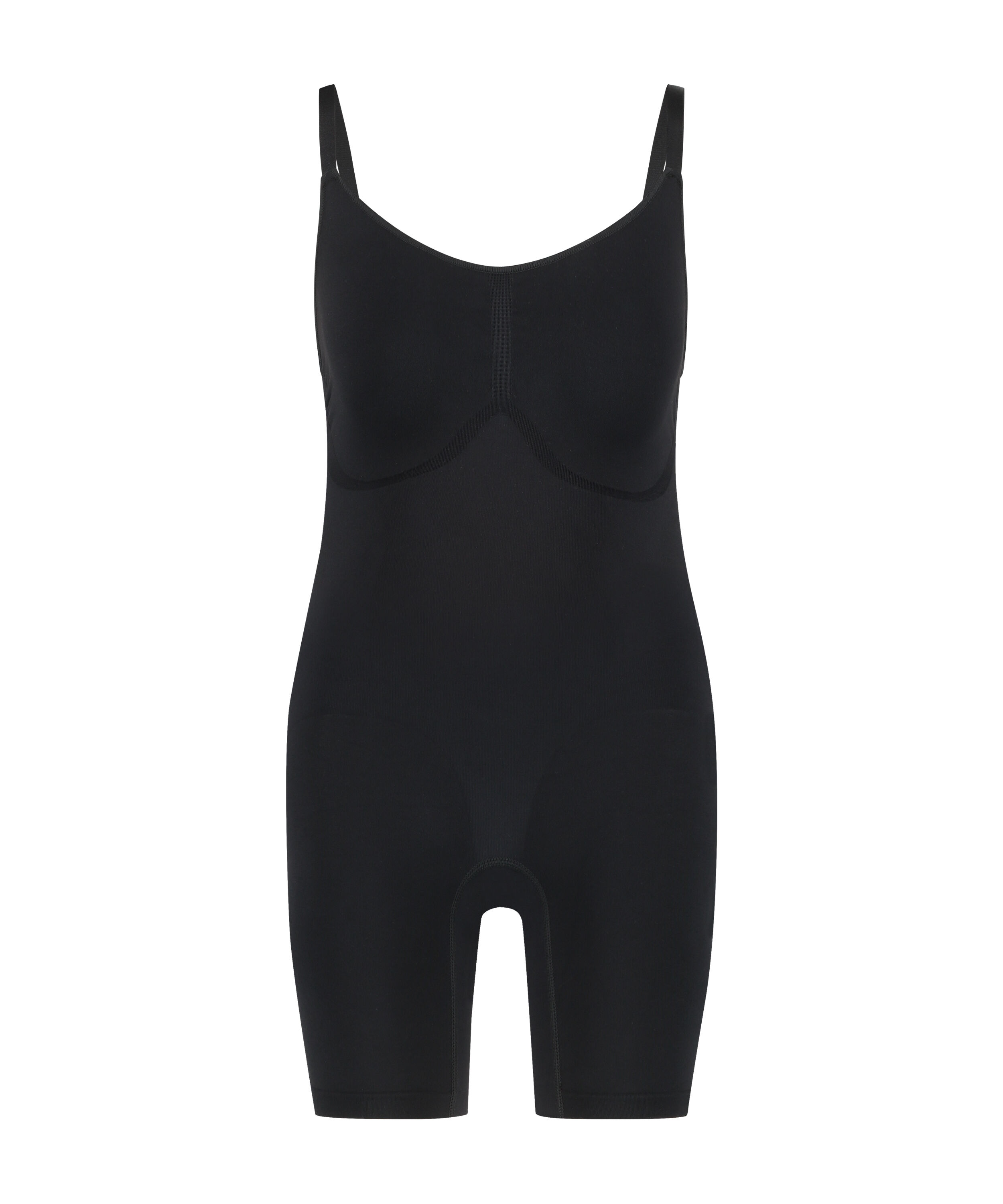 En s&ouml;ml&ouml;s bodysuit med h&ouml;gt skurna ben, Svart