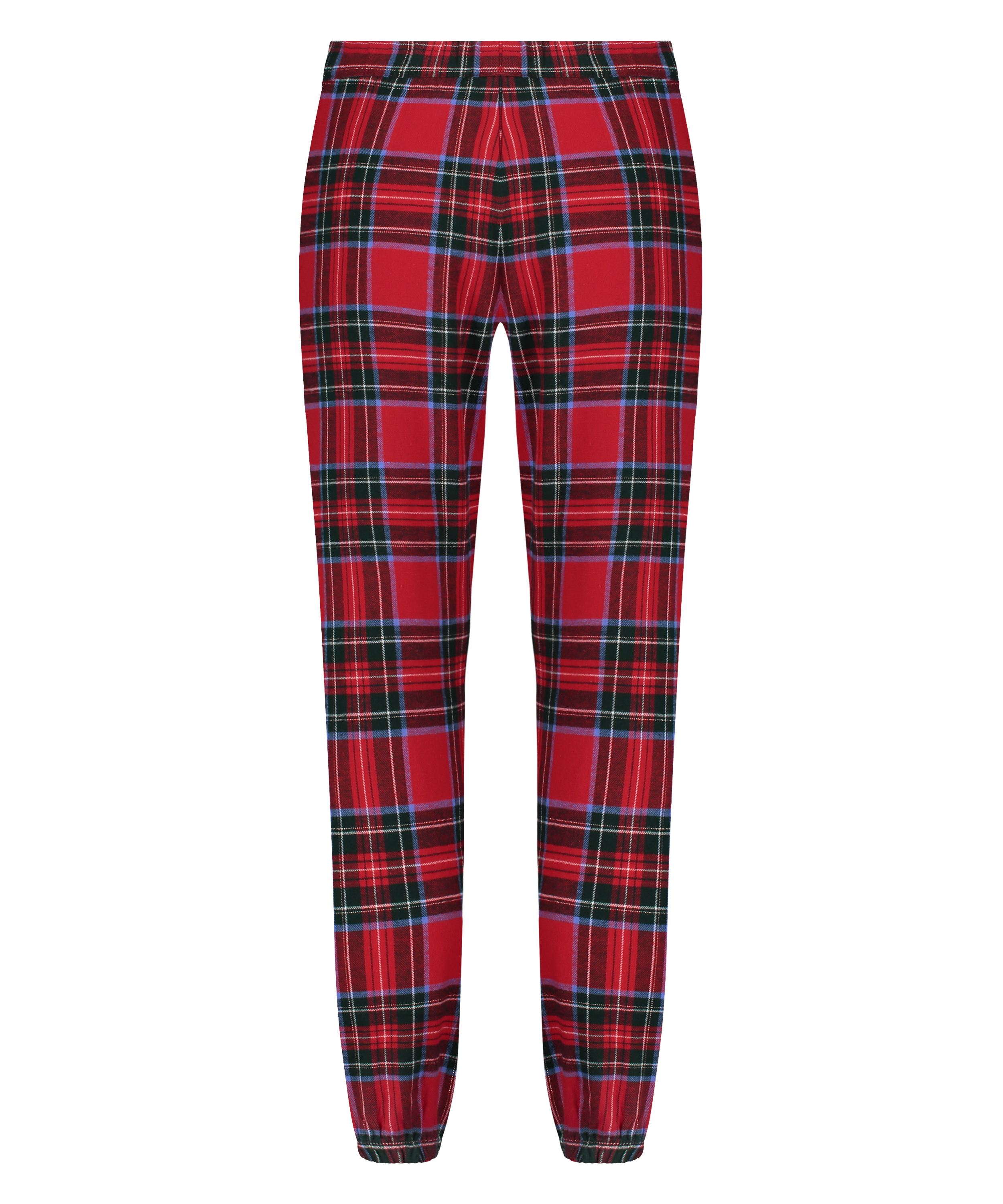 Pyjamasbyxori flanell, Röd, main