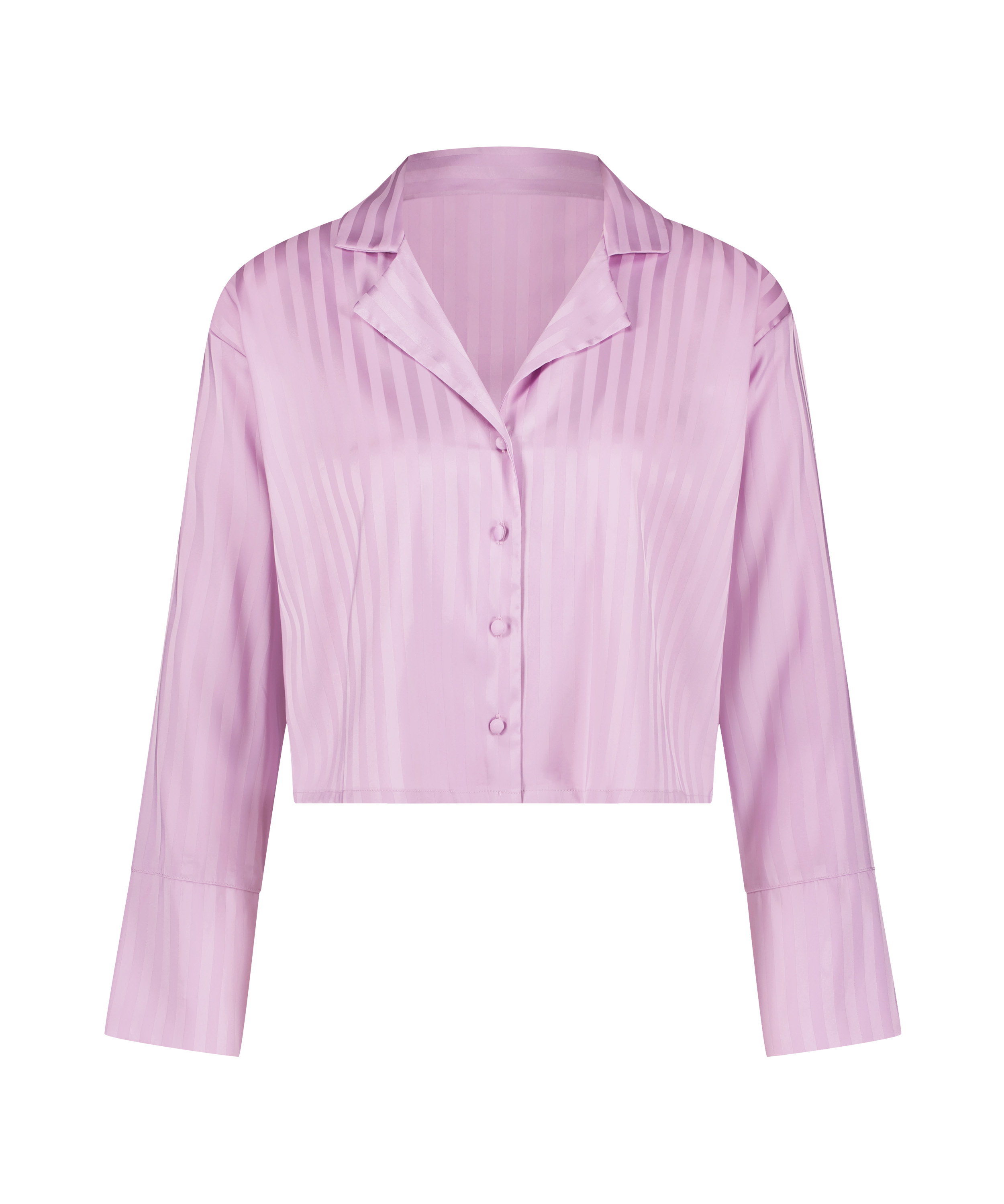 L&aring;ng&auml;rmad jacka i satin, Lila, main