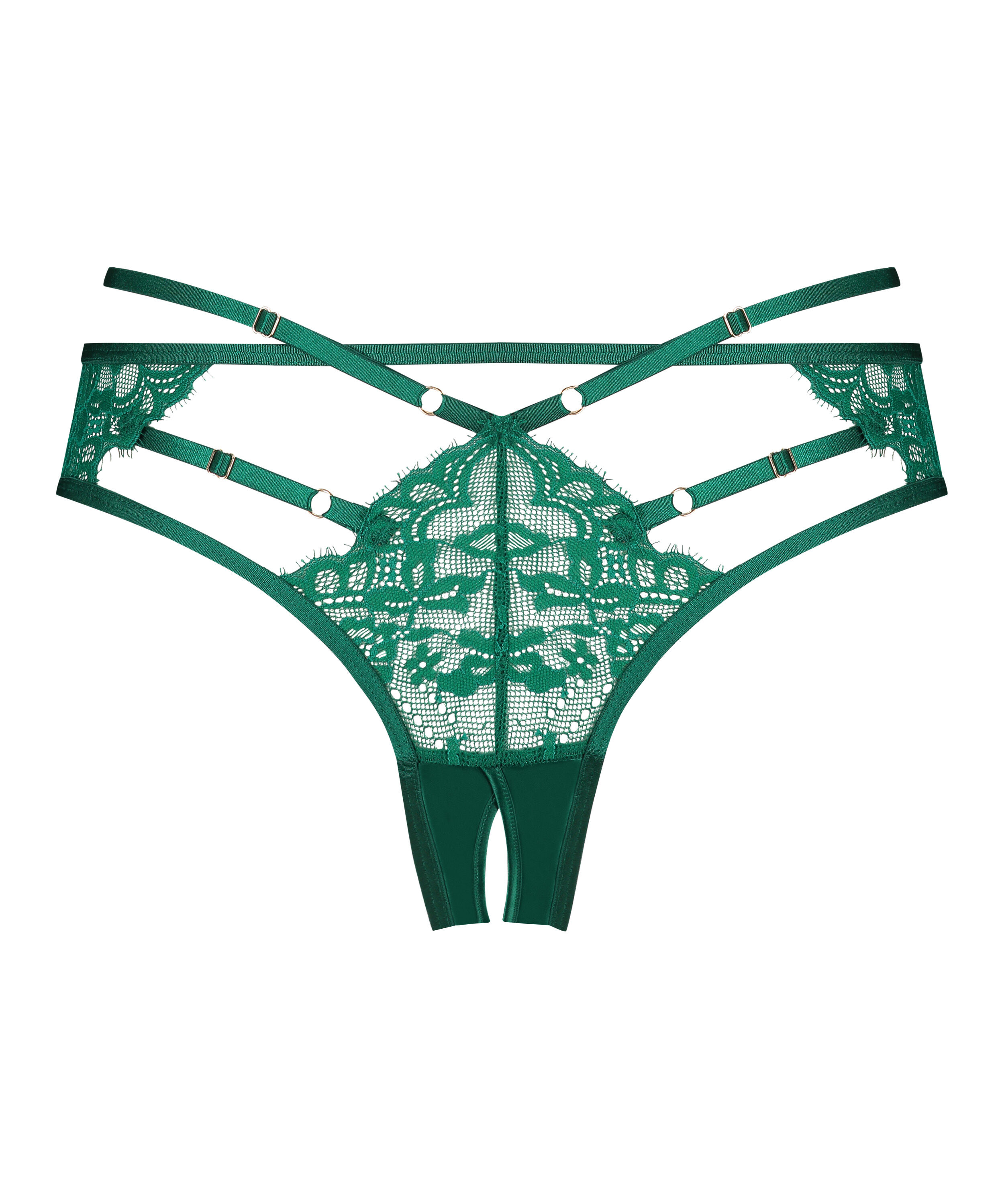 Iggy brazilian-trosa med &ouml;ppen gren, gr&ouml;n