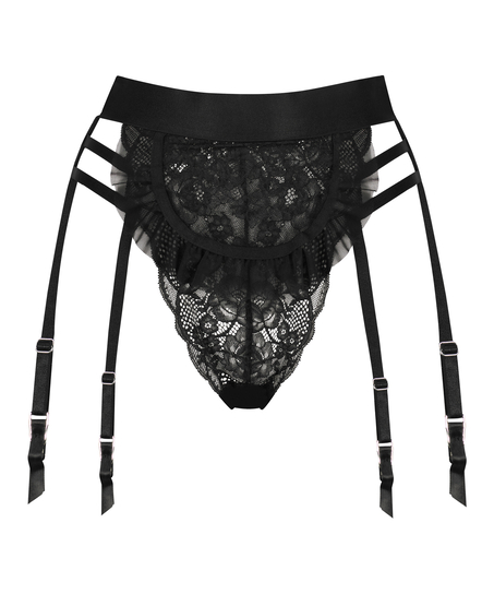 Ellen Maid högt skuren brazilian-trosa, Svart