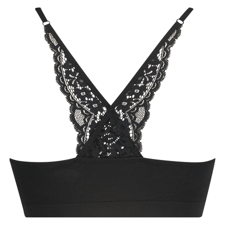 Marine bralette sömlös, Svart