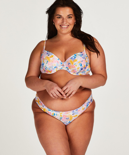 Vadderad bikini&ouml;verdel med bygel Palma, Vit