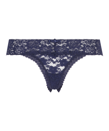 Stringtrosa Floral Lace, bl&aring;