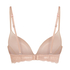 Formpressad push-up-bh med bygel Angie, Beige
