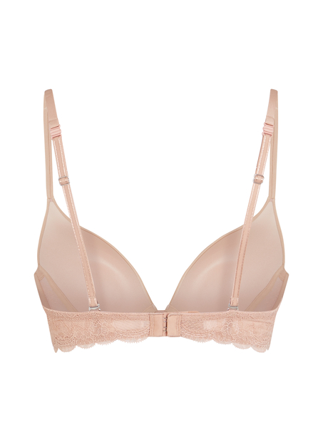 Formpressad push-up-bh med bygel Angie, Beige