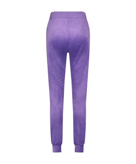 Joggingbyxor Velour, Lila