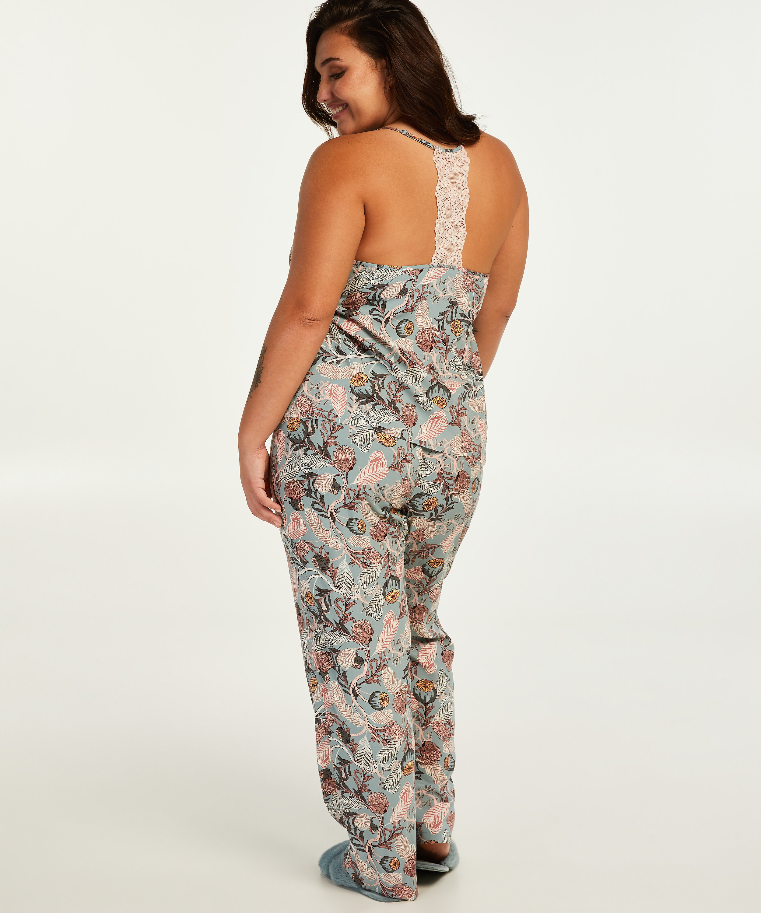 Petite v&auml;vd pyjamasbyxa, Gr&aring;, main