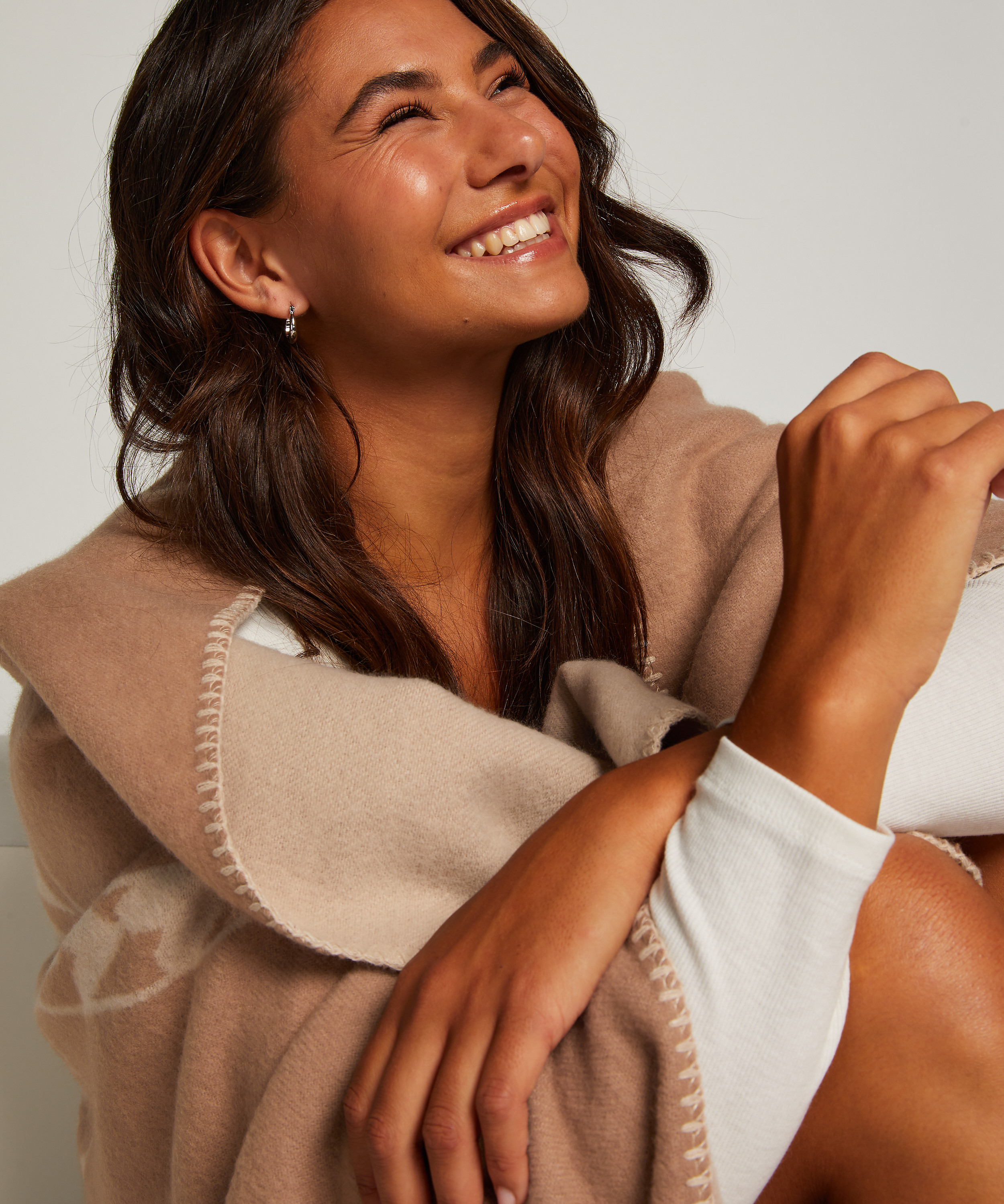 Mysig filt Leonie, Brun, main