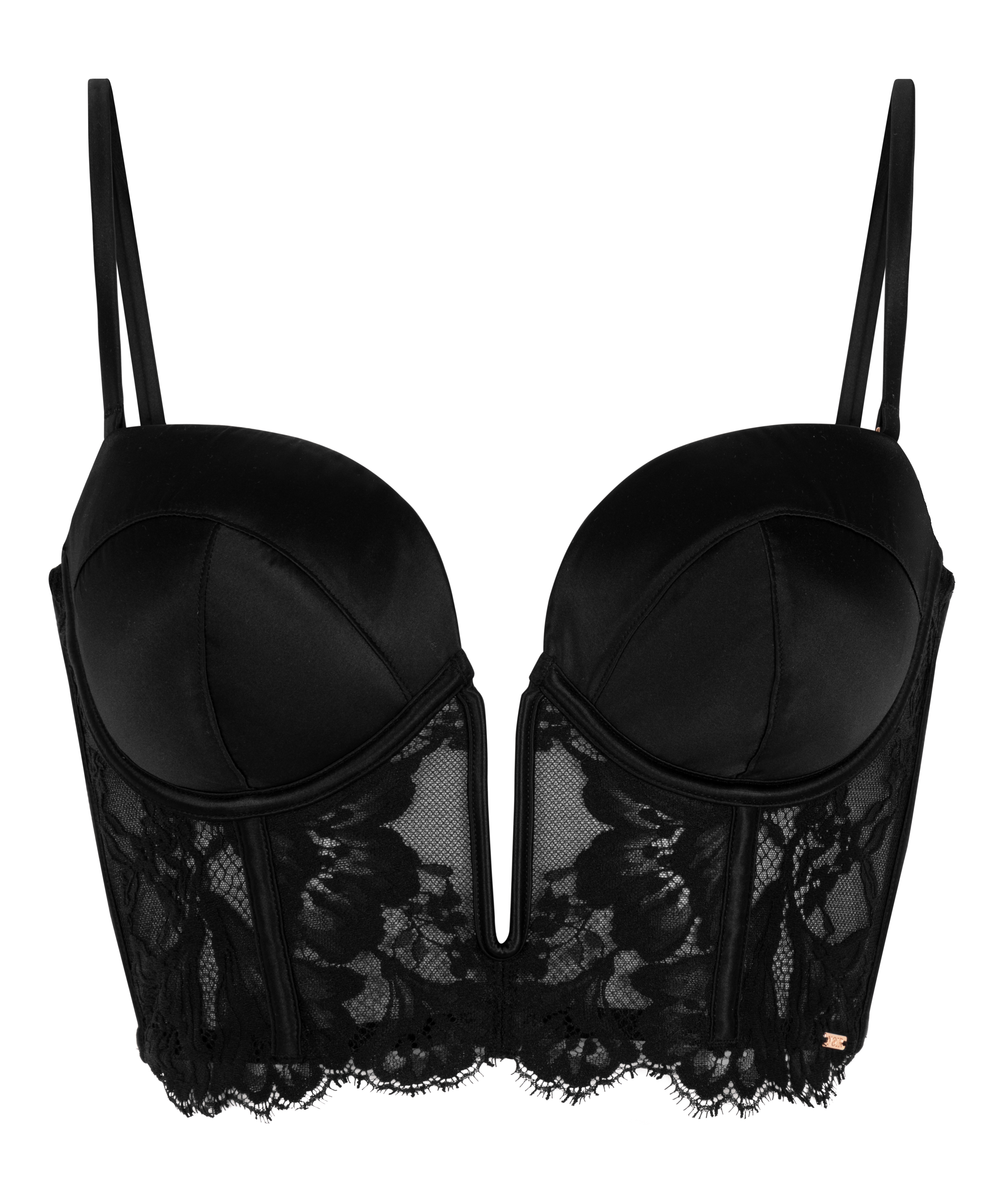 Grace mini-bustier, Svart, main